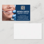 Tanden reinigen | QR Scan Code Visitekaartje (Voorkant / Achterkant)