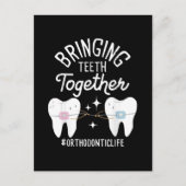 Tanden samenbrengen - Orthodontist Feestdagenkaart (Voorkant)