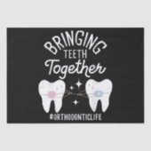 Tanden samenbrengen - Orthodontist Tissuepapier (Voorkant)