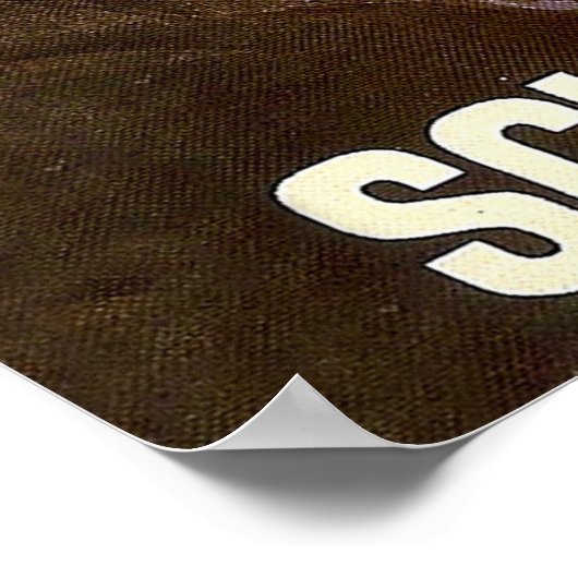 Tanden, spoorweg, trein over brug, Zwitserland Poster (Hoek)