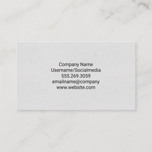 Tanden | tandarts visitekaartje (Achterkant)