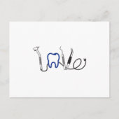 Tanden Tanden Tand Liefde Tand Liefde Grappig Gift Briefkaart (Voorkant)