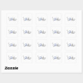 Tanden Tanden Tand Liefde Tand Liefde Grappig Gift Vierkante Sticker (Vel)