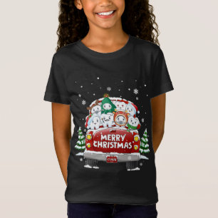 Tanden Tanden Vrolijk Kerstmis Rode Vrachtwagen Ta T-shirt