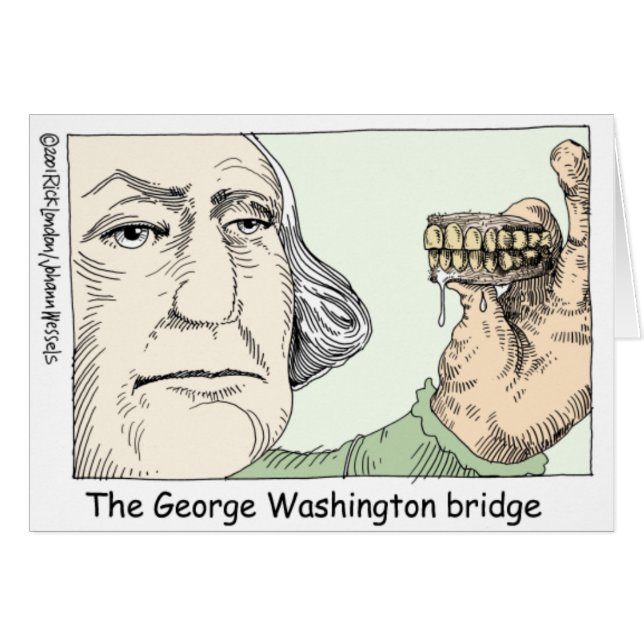 Tanden van George Washington Grappige Cadeaus & Ve (Voorkant Horizontaal)