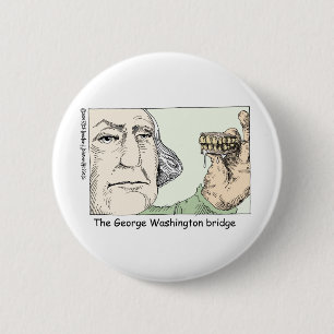 Tanden van George Washington Grappige Cadeaus & Ve Ronde Button 5,7 Cm