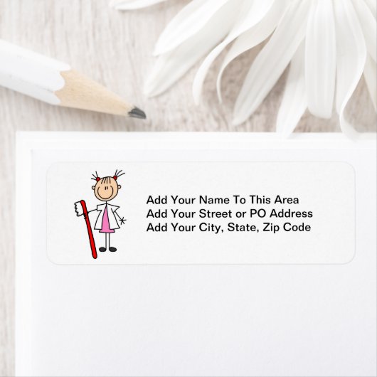 Tandenassistent met tandenborstel etiket (Insitu)