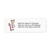 Tandenassistent met tandenborstel etiket (Voorkant)