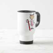 Tandenassistent met tandenborstel reisbeker (Voorkant rechts)