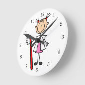 Tandenassistent met tandenborstel ronde klok (Hoek)