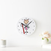 Tandenassistent met tandenborstel ronde klok (Huis)