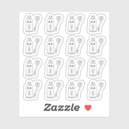 Tandenborstel Dental Care Reminder Planner Sticker