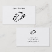 Tandenborstel en plakje, Jouw naam hier Visitekaartje (Voorkant / Achterkant)