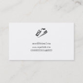 Tandenborstel en plakje, Jouw naam hier Visitekaartje (Achterkant)