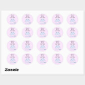 Tandenborstel en tand Cute Dental Reminder Ronde Sticker (Vel)