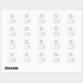 Tandenborstel en tand Cute Dental Reminder Ronde Sticker (Vel)