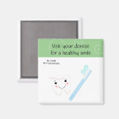 Tandenborstel en tandenborstel met tandheelkundig  magneet (Voorkant / Achterkant)