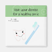 Tandenborstel en tandenborstel met tandheelkundig  magneet (Voorkant)