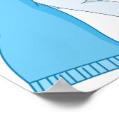 Tandenborstel en tandenborstelPoster Poster (Hoek)