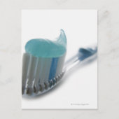 Tandenborstel en tandpasta briefkaart (Voorkant)