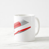 Tandenborstel en tandpasta koffiemok (Voorkant rechts)