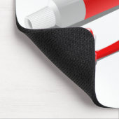 Tandenborstel en tandpasta muismat (Hoek)