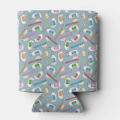 Tandenborstel- en tandpasteatpatroon blikjeskoeler (Achterkant)