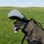 Tandenborstel- en tandpasteatpatroon golfheadcover (Insitu)