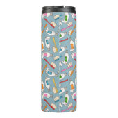 Tandenborstel- en tandpasteatpatroon thermosbeker (Achterkant)