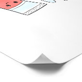 Tandenborstel Feestje Kinderen Badkamer Muur Kunst Poster (Hoek)