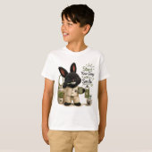 Tandenborstel Konijn Sticker T-shirt (Voorkant volledig)
