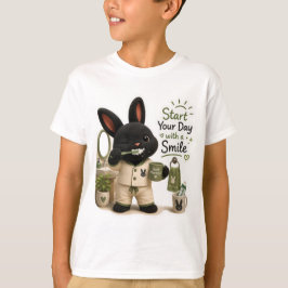 Tandenborstel Konijn Sticker T-shirt