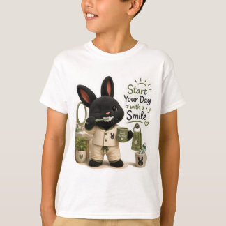 Tandenborstel Konijn Sticker T-shirt