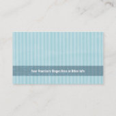 Tandenborstel strepen visitekaartje (Achterkant)