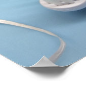 Tandenborstel, tandpasta en floss. poster (Hoek)