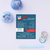 Tandenborstel & Tandpasta, Tandheelkunde, Tandarts Flyer (Enkel)