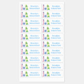 Tandenborstel tandpasta tandzijde gepersonaliseerd labels (Vel)