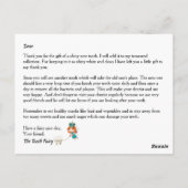 Tandenborstelgouden roos lijst briefkaart (Achterkant)