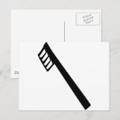 tandenborstelpictogram briefkaart (Voorkant / Achterkant)