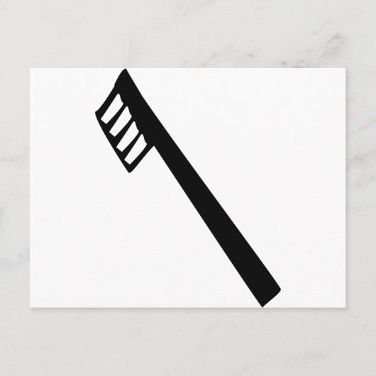tandenborstelpictogram briefkaart (Voorkant)