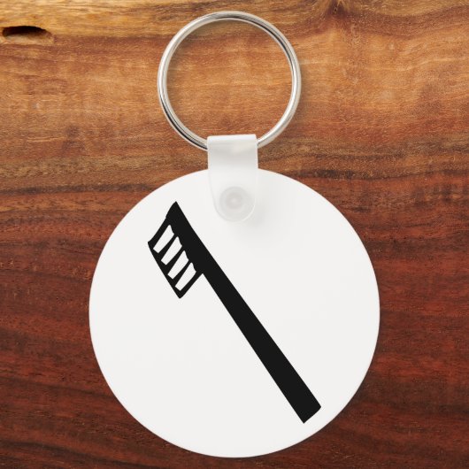 tandenborstelpictogram sleutelhanger (Voorkant)