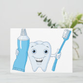 Tandenborstelverglaasingen en tandenborstelverglaa kaart (Staand voorkant)