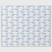 Tandenfee Baby bijtring cadeau inpakpapier (Vlak)