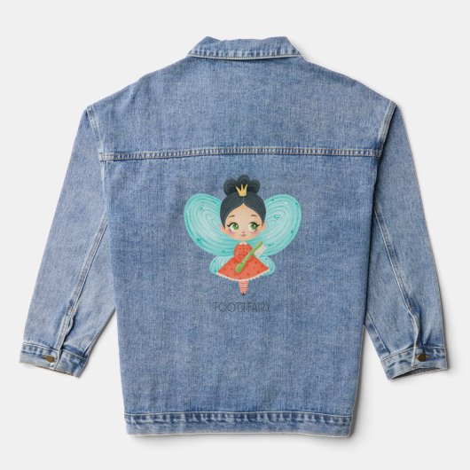 Tandenfee baby denim jacket (Achterkant)