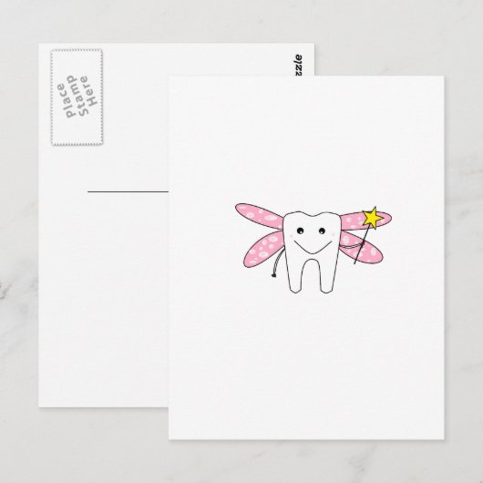 tandenfee briefkaart (Voorkant / Achterkant)