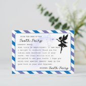 Tandenfee Custom Note Printable Kaart (Staand voorkant)