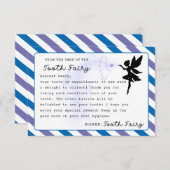 Tandenfee Custom Note Printable Kaart (Voorkant / Achterkant)
