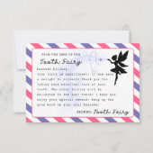Tandenfee Custom Note Printable Kaart (Voorkant)