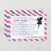 Tandenfee Custom Note Printable Kaart (Voorkant / Achterkant)