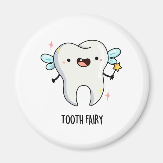 Tandenfee Funny Tooth Pun Magneet (Voorkant)